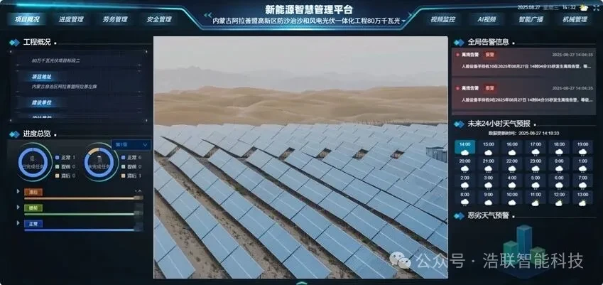 阿拉善80万千瓦光伏项目项目应用图